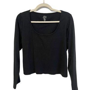 J.Crew Perfect Fit Long Sleeve Cropped T-Shirt - 2X